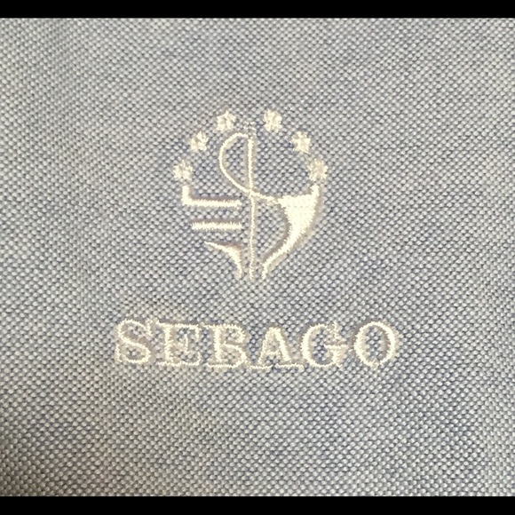 Sebago Women's Oxford Blue Shirt French Cuff - Picture 5 of 8